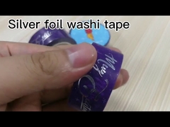Silver foil washi tape