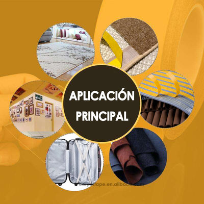 شريط الألياف الزجاجية مزدوج الجانب مع 72 أوقية / بوصة القشرة الالتصاق 45 رطل / بوصة قوة الشد و 5-7٪ امتداد عند الكسر