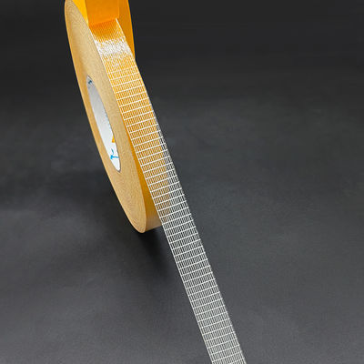 شريط فيبر جلاس مزدوج الوجه بسماكة 220 ميكرون وقوة شد 45 رطلاً/بوصة وقوة تثبيت ≥24 ساعة للاستخدام الصناعي